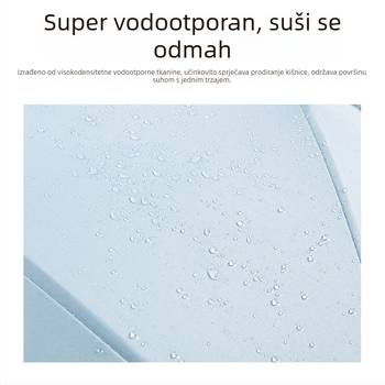 Dugi suncobran s 8 vlaknastih rebara, aluminijski okvir i drška, automatsko otvaranje, UPF50+ zaštita