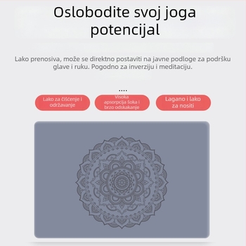 Joga podloga od gume, debljina 3 mm, inversijska podloga, podloga za lakat, apsorpcija udara za pod