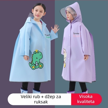 Dječji kišni kaput sa zipom, EVA tkanina, normalna debljina, karikatura dizajn