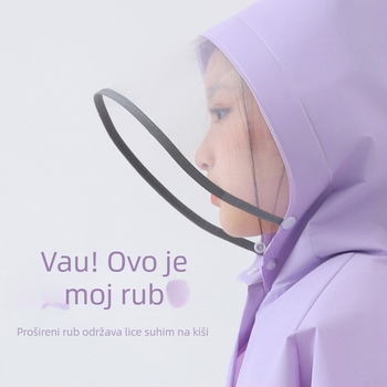 Dječji kišni kaput sa zipom, EVA tkanina, normalna debljina, karikatura dizajn