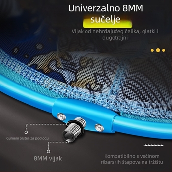 Glava mreže za ribolov – ultra lagana, anti-zakačivanje, čvrsta konstrukcija (Mark Lane; Podrijetlo: Kina; Materijal: aluminijska legura)