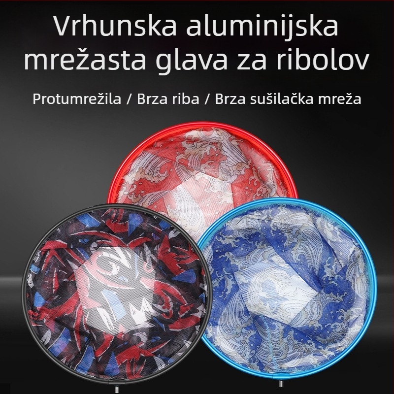 Glava mreže za ribolov – ultra lagana, anti-zakačivanje, čvrsta konstrukcija (Mark Lane; Podrijetlo: Kina; Materijal: aluminijska legura)