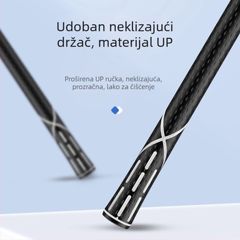 Set teleskopskih karbonskih štapova za mrežu – ultralagan, visoka čvrstoća, uključuje glavu mreže za velike ribe