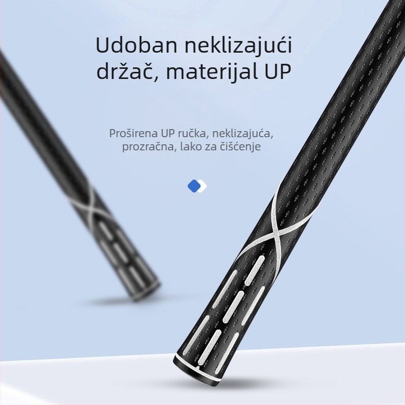 Set teleskopskih karbonskih štapova za mrežu – ultralagan, visoka čvrstoća, uključuje glavu mreže za velike ribe