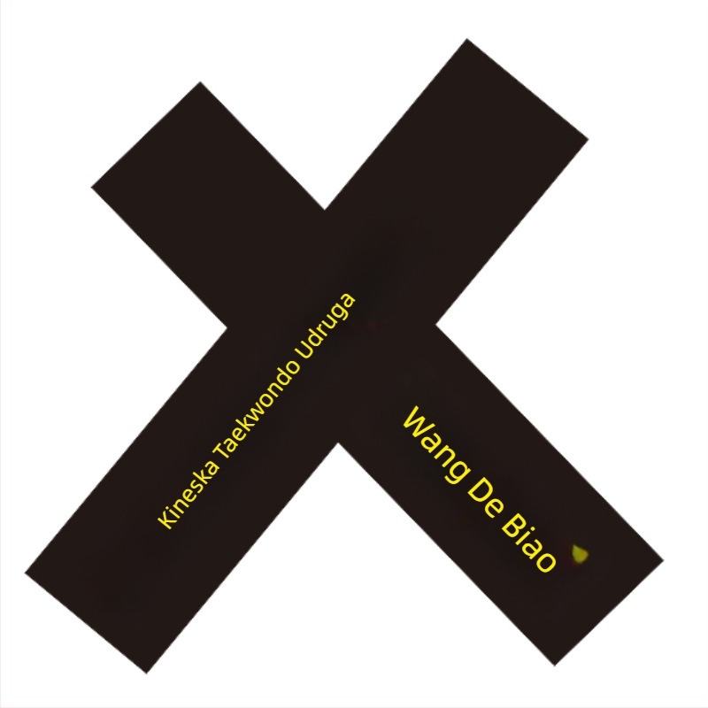 Odrasli Taekwondo pojas s izšivenim imenom i graviranjem – pamuk tkanina 85% s podlogom od lanu-mješavine 85% – pogodan za Taekwondo