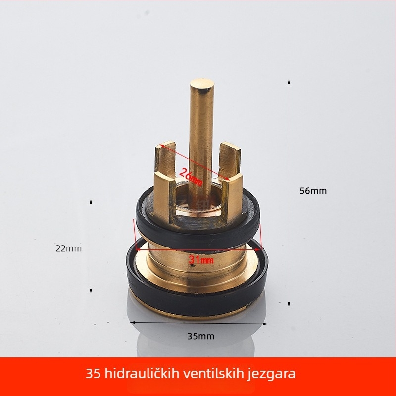 Ugradena u zid skrivena ventila za ispiranje klozeta u čučnju, 1-inčni ručni odgađeni ispiranje, pedalni prekidač, model 311B, bakar