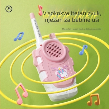 Dječji Walkie-Talkie s prepoznavanjem glasa, baterijsko napajanje, plastično kućište, pogodno za komunikaciju roditelj-dijete (uzrast 7–14)
