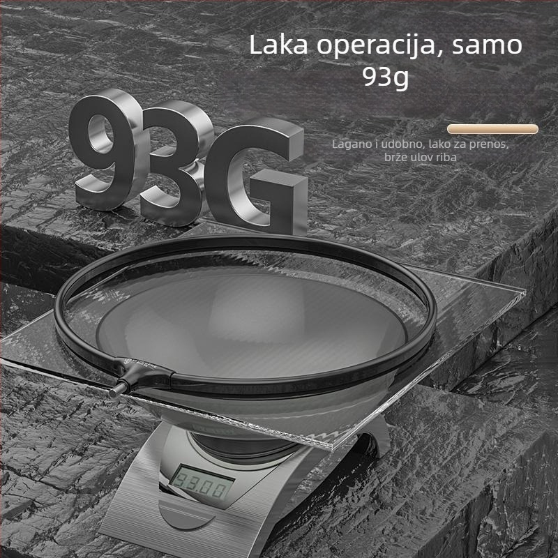 Sklopna glava mreže za ribolov, dizajn protiv zapetljavanja, nano mreža, brzo sušenje za karas