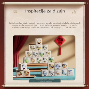 Luban Lock puzzle igračka, plastika, za uzrast 7–14 godina