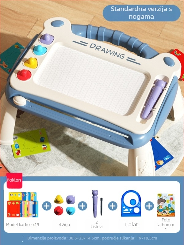 Dječja obrazovna igračka, plastična konstrukcija, razvoj vještina, za djecu 4–6 godina, pakiranje u šarenu kutiju