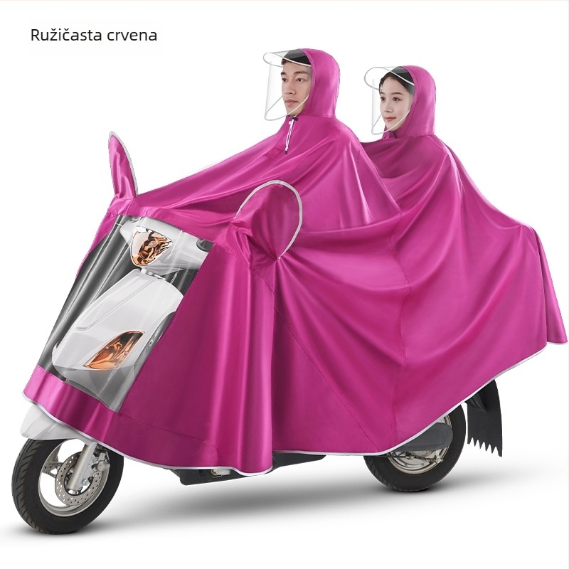 Ciklističko kišno pončo, PVC tkanina, tanak, PU vodootporni sloj, mogućnost tiska loga