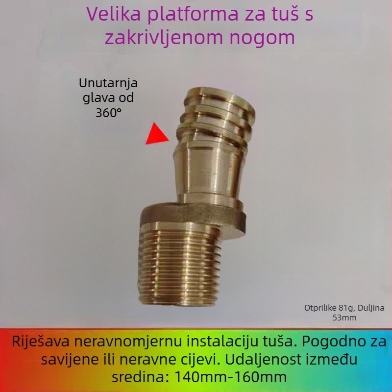 Kran za policu s zakrivljenim izlazom od bakra, tijelo od bakra ili nehrđajućeg čelika, pomični izlaz, brtvilo, 304 provrtni ventil