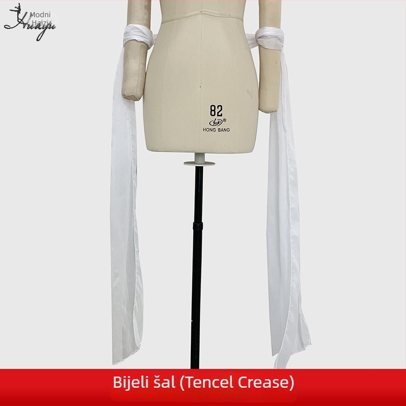 Hanfu drevni kostim – šal za žene, plesna izvedba, duga traka, Spandex smjesa 50-70%, ljeto 2025
