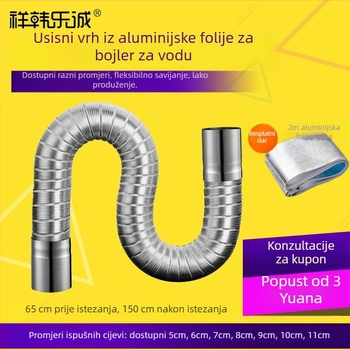 Set odvoda plinskog bojlera s teleskopskom aluminijskom folijom