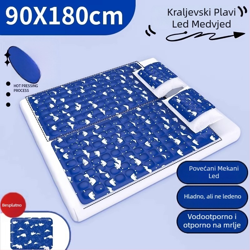Ledeni madrac s PVC tkaninom i punjenjem od ledenih kristala za hlađenje i prevenciju iscrpljenosti — moderan stil