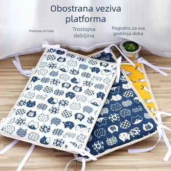 Trostruka debela platforma jastučić za mačju kućicu, obostrani hladni jastuk za spavanje za mačke i pse