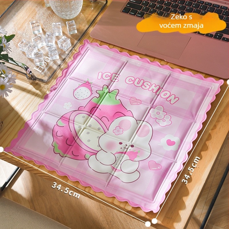 Hladna podloga od PVC-a s vodnim punjenjem, karikatura stil, 0,6 kg, za prevenciju vrućeg udara i hlađenje