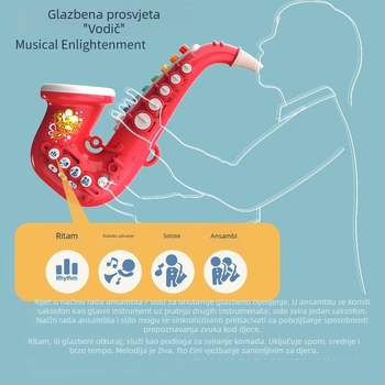 Dječji duvački instrument s osvjetljenjem — Yitong, za djecu 4–6 godina