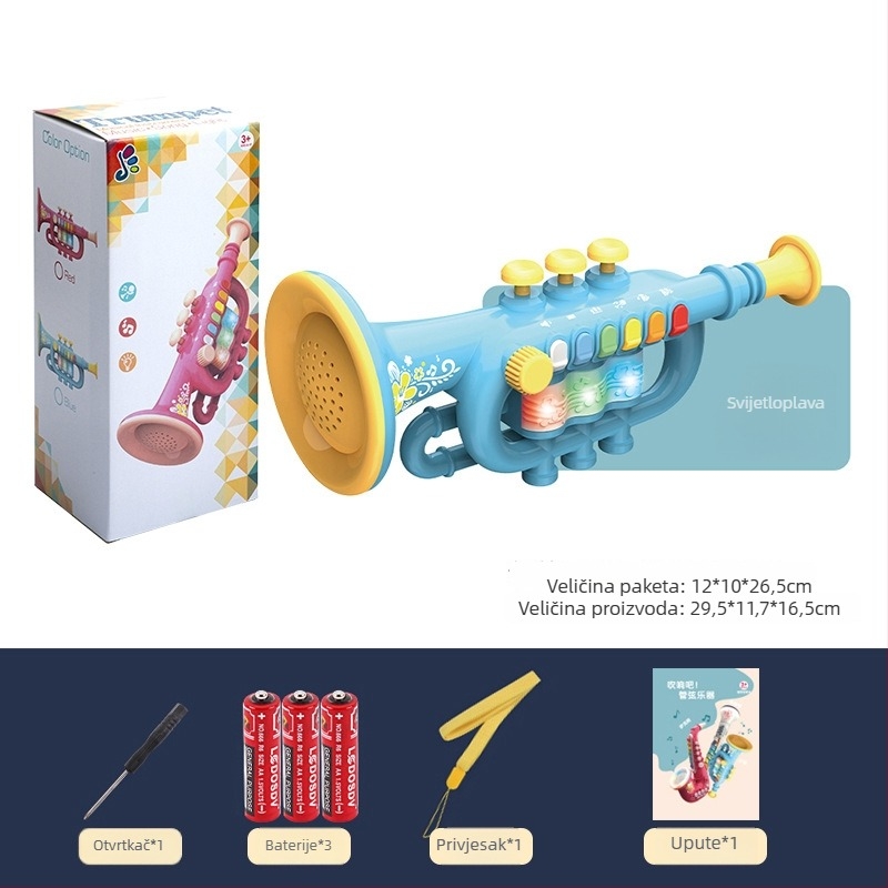 Dječji duvački instrument s osvjetljenjem — Yitong, za djecu 4–6 godina