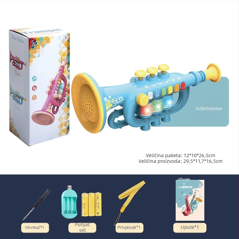 Dječji duvački instrument s osvjetljenjem — Yitong, za djecu 4–6 godina