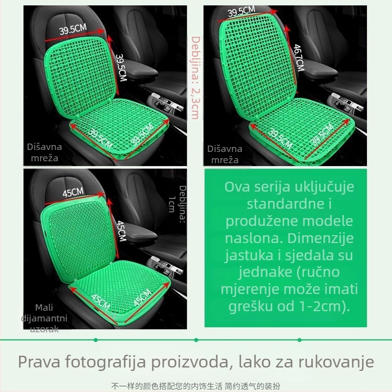 Beiding PVC jastuk za sjedište za viljuškar i ekskavator, dvostruko prozračni dizajn s ventilacijom, univerzalni plastični jastuk