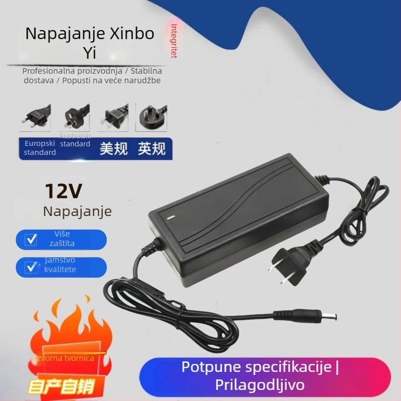 12V prekidački napajanje za nadzorne kamere i LED zaslone, ulaz 100-240V, izlaz 12V, OEM dostupan