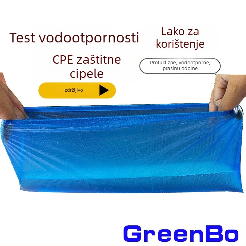 Jednokratne navlake za cipele od netkanog materijala, ojačane – prašine otporne, vodootporne, otporne na blato, otporne na habanje i protuklizne, 3 g debljina