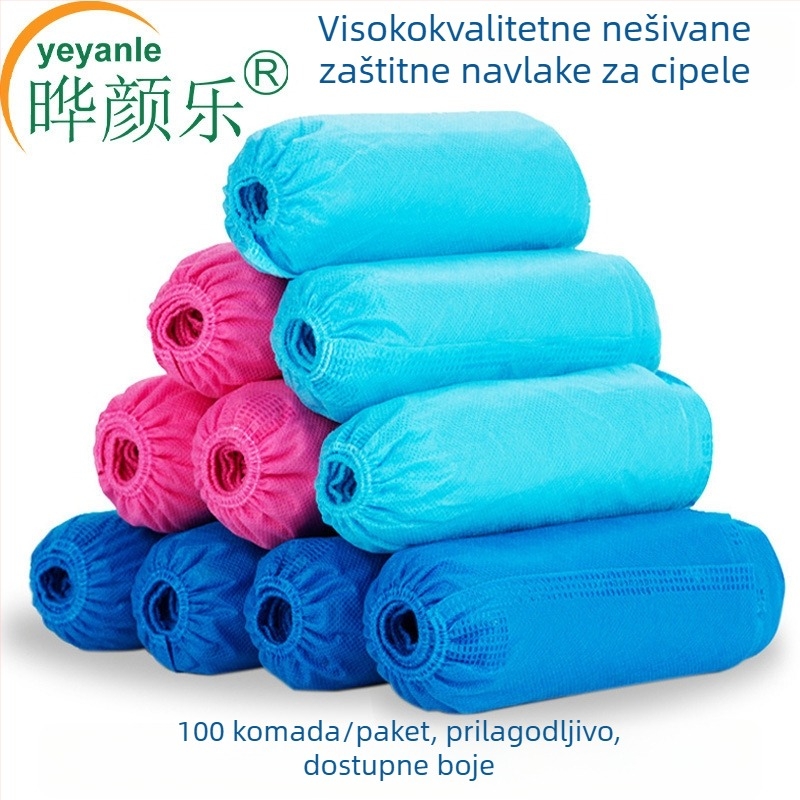 Jednokratne navlake za cipele od netkanog materijala, ojačane – prašine otporne, vodootporne, otporne na blato, otporne na habanje i protuklizne, 3 g debljina