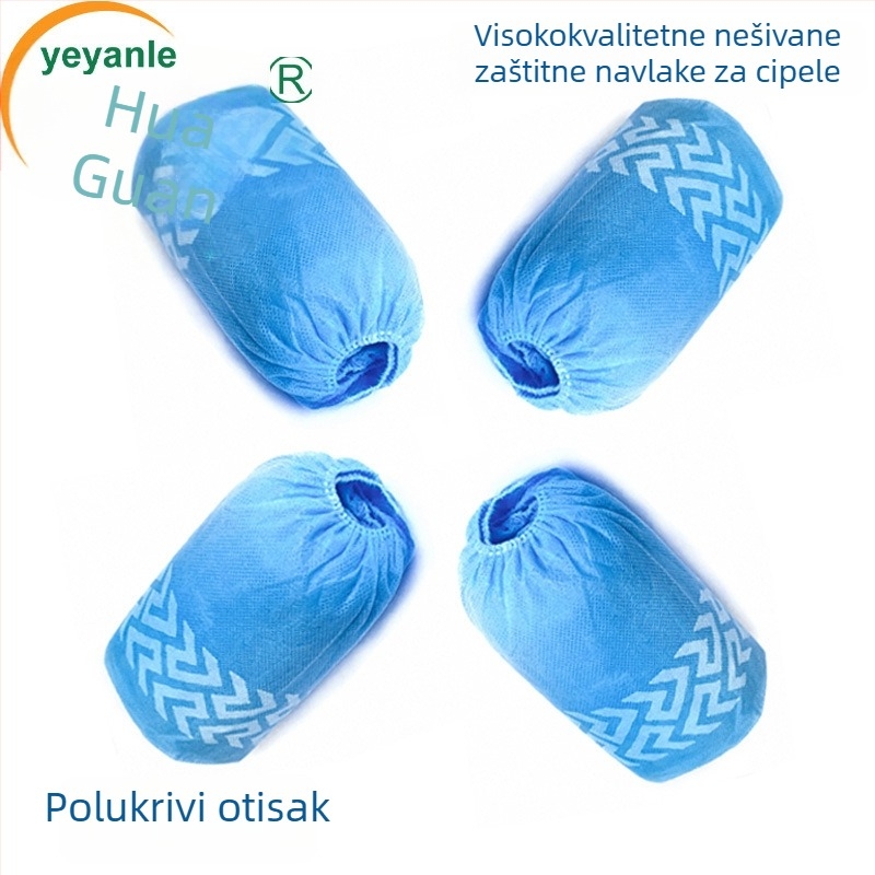 Jednokratne navlake za cipele od netkanog materijala, ojačane – prašine otporne, vodootporne, otporne na blato, otporne na habanje i protuklizne, 3 g debljina