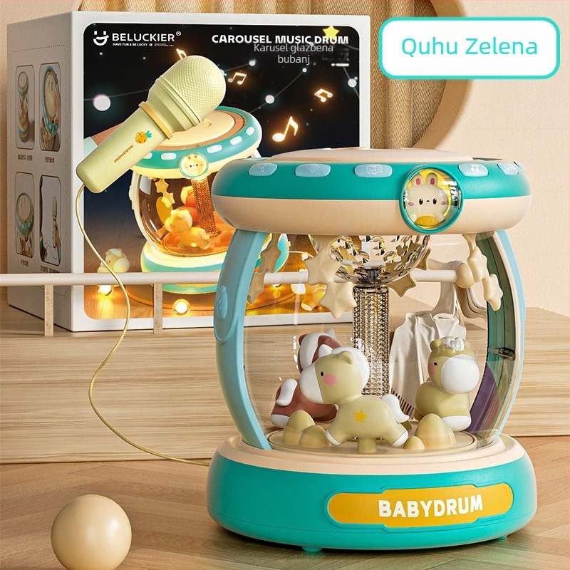 Dječji obrazovni glazbeni set igračaka — Rattle, Hand Drum, Harmonica, Horn; Plastika; Djeca 0–3 godine; 3C certificiranje 2023152202045944