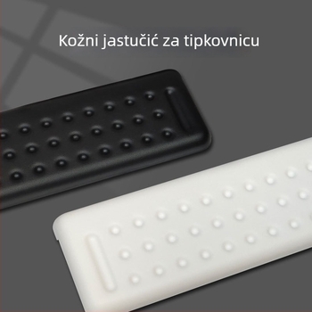 Kožna L-oblika podloga za rub stola s podrškom za zglob i lakat, podloga za miš, jednoslojni dizajn, protuklizno