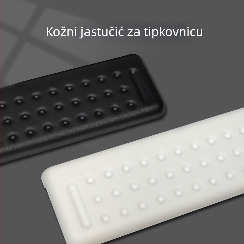 Kožna L-oblika podloga za rub stola s podrškom za zglob i lakat, podloga za miš, jednoslojni dizajn, protuklizno
