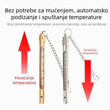 Rudarski termometar s bakrenom i nehrđajućim čeličnim kućištem za mjerenje vodene temperature (Materijal: Drugi; Porijeklo: Drugo; Nije uvoz; Kategorija: Druga; Funkcija: Druga)