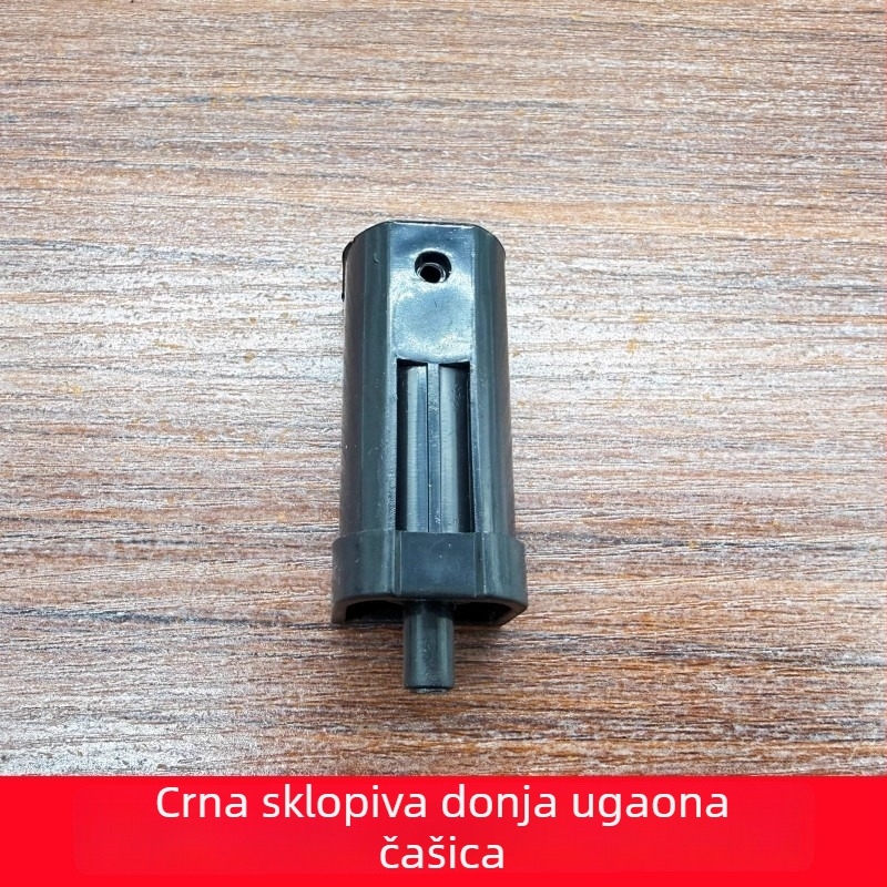Set kotača za sklopna vrata: gornje kolo i donja klizačica za kupaonice/kuhinjske sklopne vrata, plastični dodatak za cijev, moderni minimalistički stil