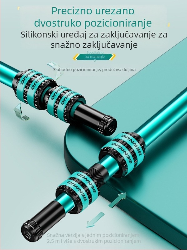 Karbonska teleskopna štapa za mrežu za ribolov – ultralagana, ultratvrda, set štapova