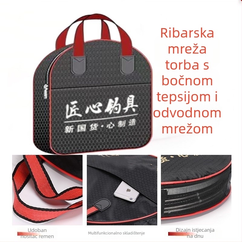 Uniqueity kvadratna zaštita ribe od mreže – sklopiva, prijenosna za ribolov