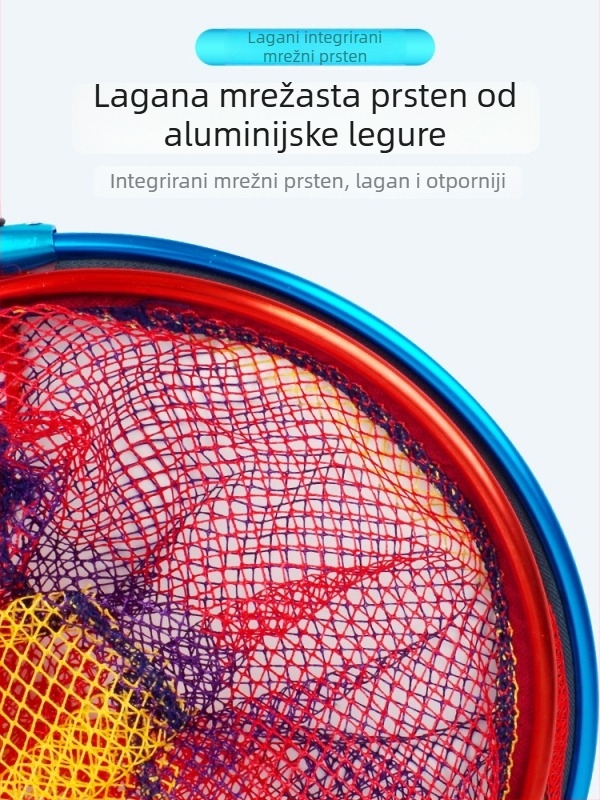Glava mreže od aluminijskog legura s Nano+ mrežom – fina mreža za ribolov s velikim otvorom za vanjsku upotrebu