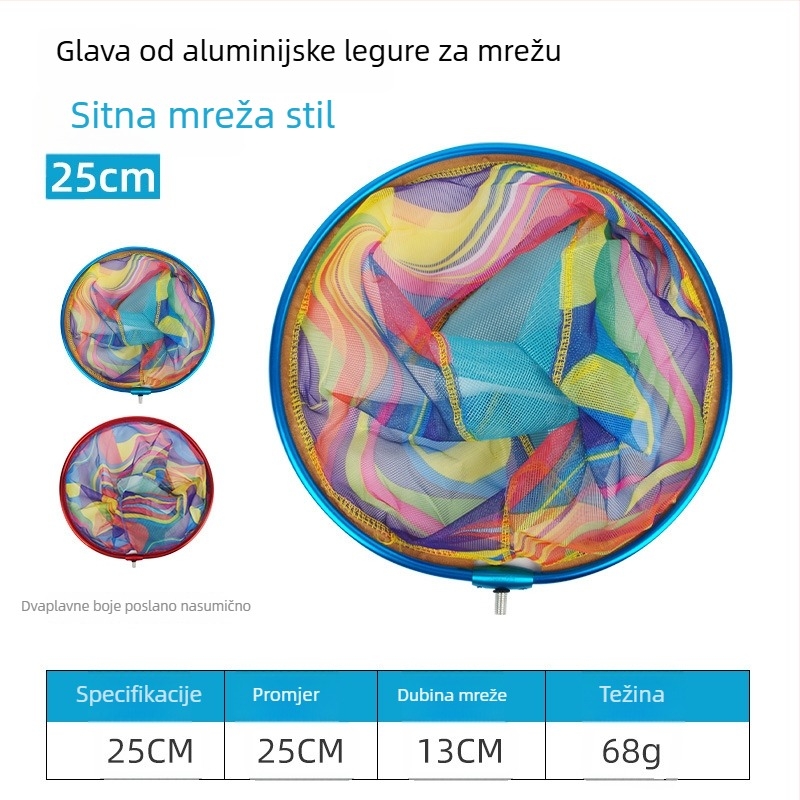 Glava mreže od aluminijskog legura s Nano+ mrežom – fina mreža za ribolov s velikim otvorom za vanjsku upotrebu