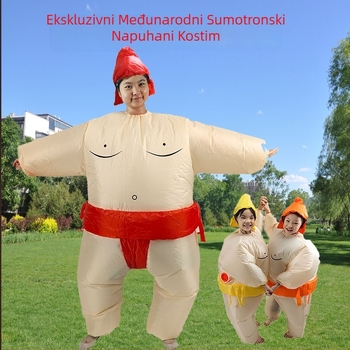 Rekviz za kostim karikature, napuhljivi sumo kostim za djecu, materijal tkanina, izrada polu ručna i polu mehanička