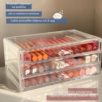 Kutija za pohranu kozmetike s ladicama, plastična, višeslojna, japanski stil