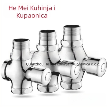 Ventil za ispiranje zahodne toalete, model 0013, bakreno tijelo, izlaz DN25, vrijeme ispiranja 5 s, radni tlak 0-15 bar