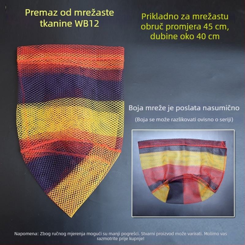 Torba za mrežu za ribolov s anti-zapetljavanjem, mreža 5 mm, Fishing Shura
