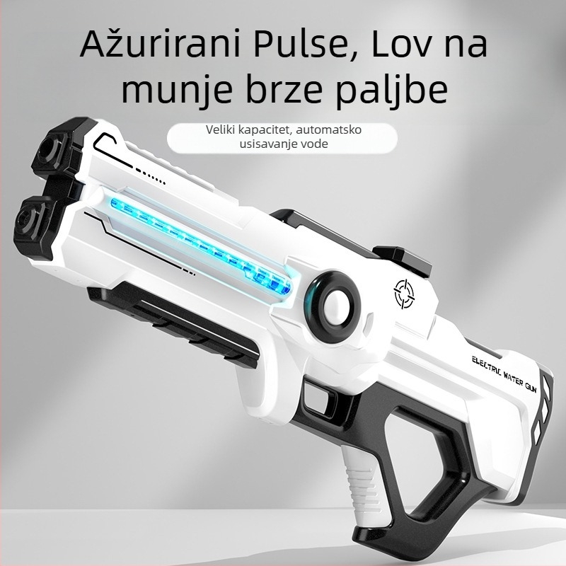 Električni vodeni pištolj za djecu s automatskim usisavanjem vode, punjenjem i ispaljivanjem, plastična konstrukcija, za djecu 4-6 godina