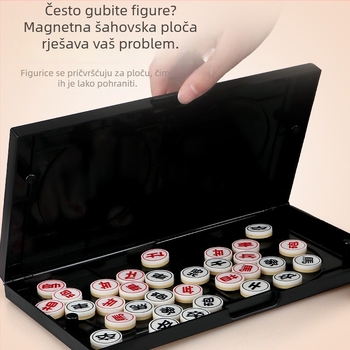 Dječja magnetska sklopiva šahovska igra — prenosna edukativna igra za razvoj mozga, koordinaciju ruka-oko, interaktivno učenje