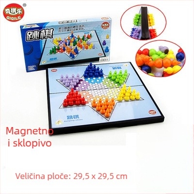 Dječja magnetska sklopiva šahovska igra — prenosna edukativna igra za razvoj mozga, koordinaciju ruka-oko, interaktivno učenje