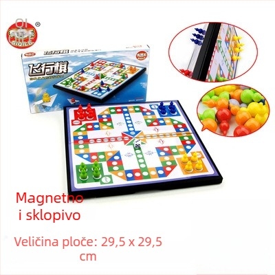 Dječja magnetska sklopiva šahovska igra — prenosna edukativna igra za razvoj mozga, koordinaciju ruka-oko, interaktivno učenje