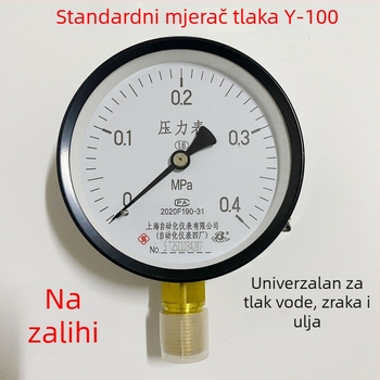 Y-100 Opći mjerni tlak, raspon mjerenja 1.6 MPa, točnost 1.6, navojno priključak