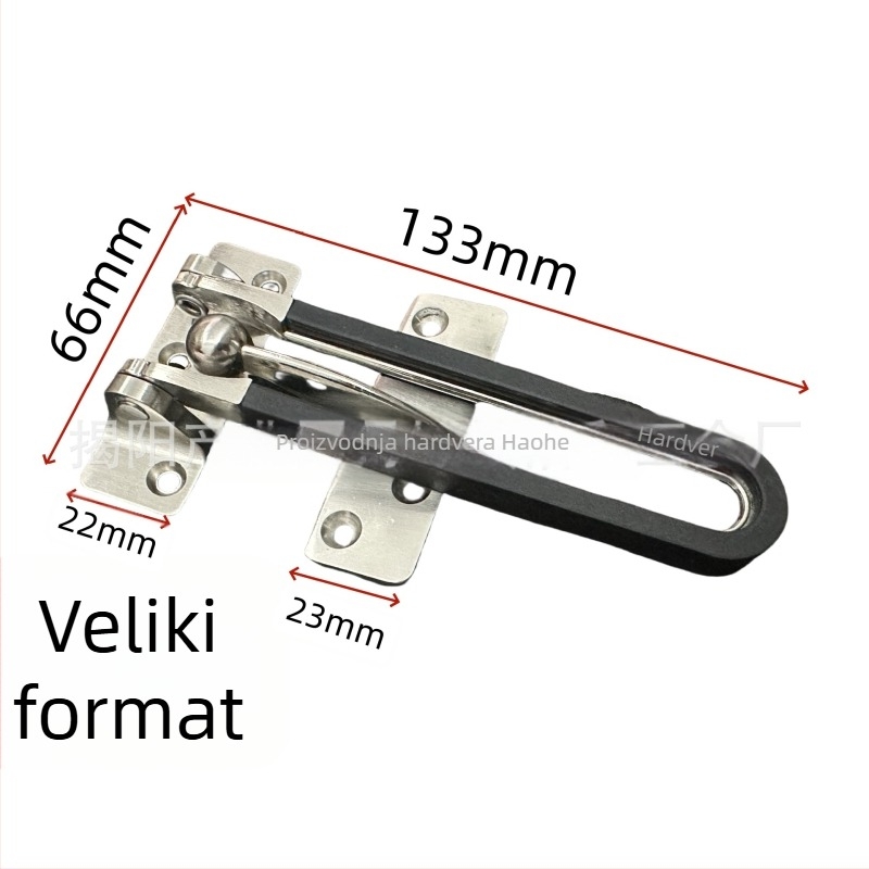 Brava za vrata od cinkovog legura, zaštita od krađe, elektroplatirani završetak, moderni minimalistički stil