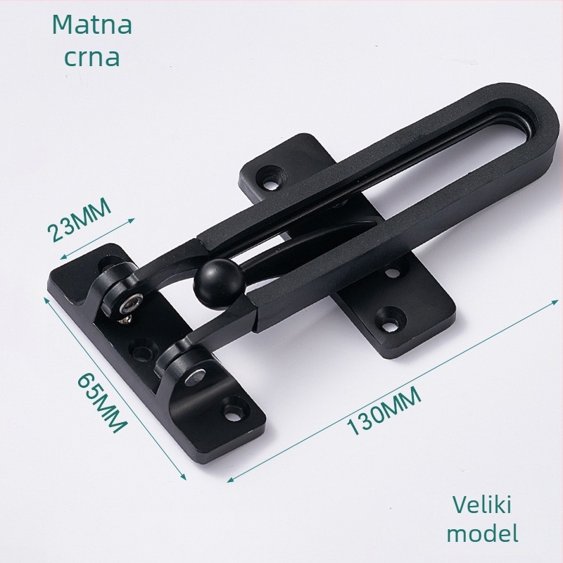 Brava za vrata od cinkovog legura, zaštita od krađe, elektroplatirani završetak, moderni minimalistički stil