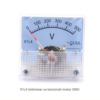 Voltmetar za benzinski motor, jednofazni prikaz napona, model 91L4, 300V/500V